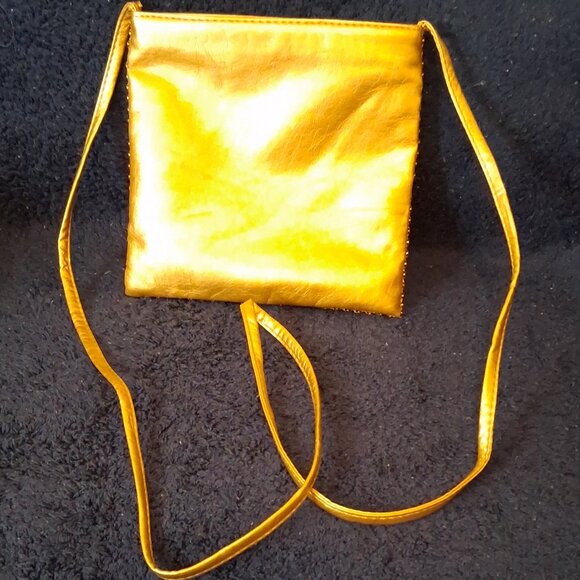 Shakira Vintage Gold Mesh Crossbody Evening Bag - Picture 2 of 12